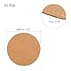 QUARKZMAN 50 Stück Selbstklebende Korkuntersetzer 90x90x1mm Korkplatte Korkplatten Korkmatte Kork Untersetzer Kork Selbstklebend für DIY Bastelarbeiten, Kreis