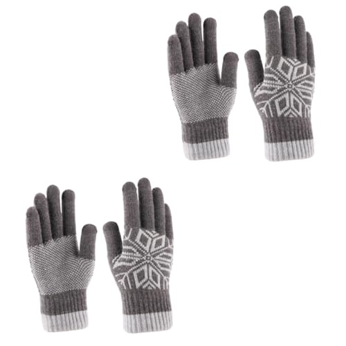Guantes de punto contra el viento invernal para manejo de móviles en trabajos externos