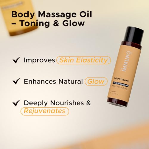 Image of Nourishing Ayurvedic Body Massage Oil (100 ml) | For Skin Toning & Natural Glow | Olive, Almond & Sesame Oil Blend | Deep Hydration & Firming | For Men & Women
