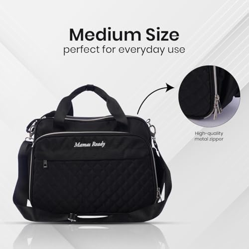 Mamas Ready Diaper Bag, Baby Changing Bag, Large Nappy Bag, Baby Bag with Portable Changing Mat for Mom and Dad - 5