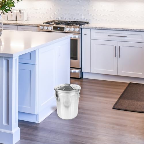 Caneca de basura rectangular de acero inoxidable 8L miniatura 5
