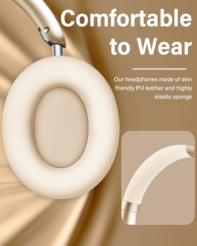 Image of Wentronic Y05 Wireless Bluetooth Headphone, Noise Cancelling, Starlight
