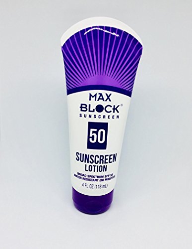 GiftsGaloreNow Max Block 50 SPF Sunscreen body Lotion, 4 oz