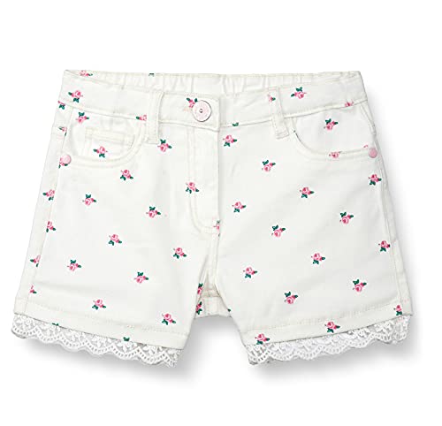 Image of Max Girls Solid Woven Shorts with Lace Detail