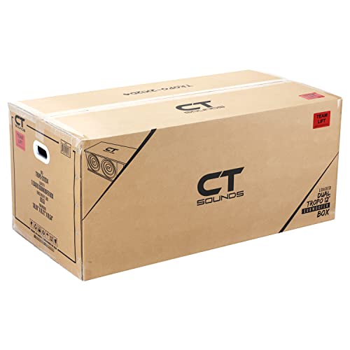 Image of CT Sounds Dual 12 inch 2600W Loaded Tropo Series Ported Car Subwoofer Box - TROPO-2X12D4