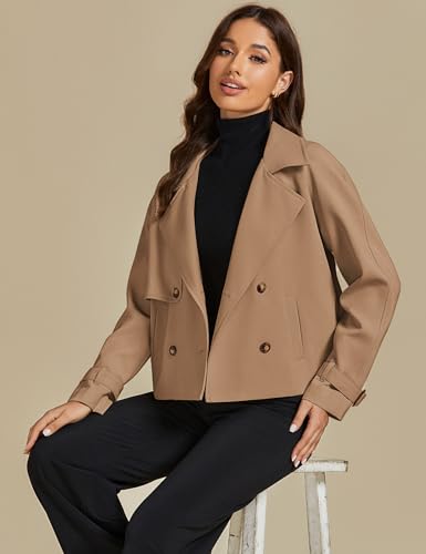 Luvamia Camel Trench Coat for Women – Effortlessly Stylish & Warm for Autumn Adventures - Image 7