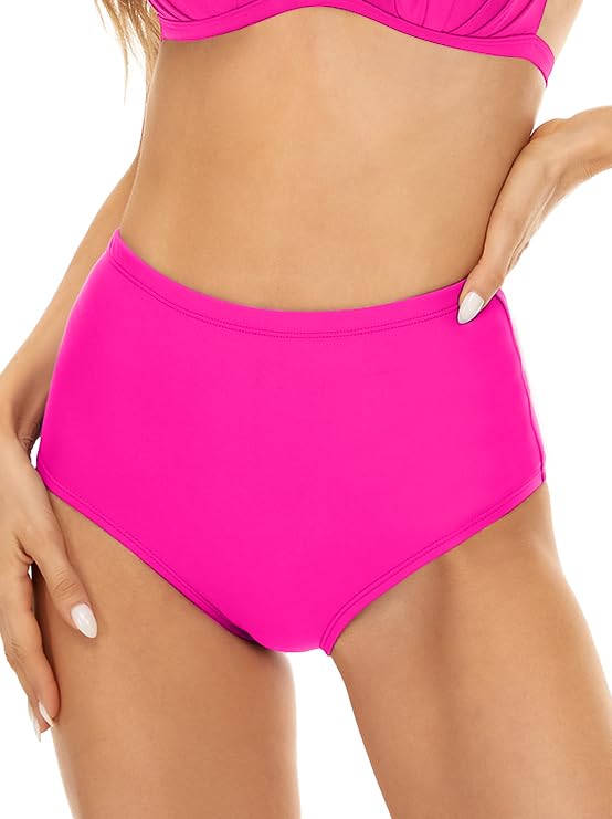 Annbon Slimming Artifact High Waisted Bikini Bottom Tummy Control Full Coverage Bikini Bottom Swimsuit Bottoms for Women