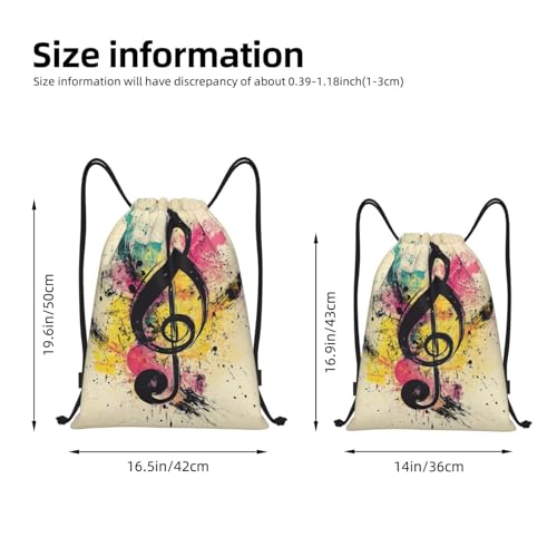 Drawstring Backpack Sports Gym Bags Draw String Bag for Women Men Music Symbols Drawstring Bags Sackpack2