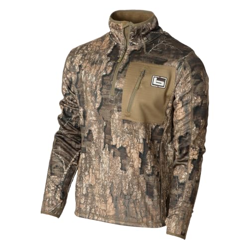 Banded Men's Mid-Layer 1/4 Zip Fleece Pullover, Warm Soft Outdoor Hunting Shirt w/Insulated Brushed Interior & Elastic Cuffs2