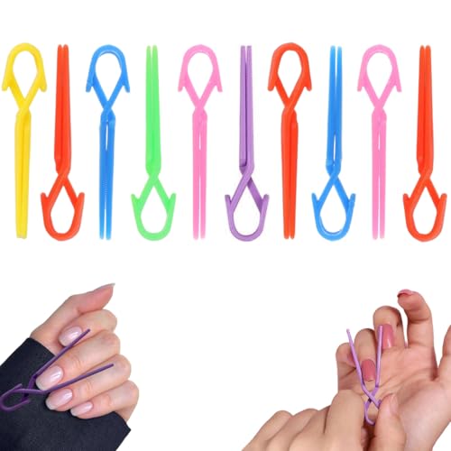 GNHG 10 Pezzi Nail Forms Mold Kit DIY, Manicure Art Shape Stencils Cartine per Ricostruzione Unghie Nails Modelling Guide Shapes Tips Strumento per Tecnici delle Unghie Ricostruzione Riutilizzabili