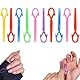 GNHG 10 Stück Nagellack Schablone, Nagelverlängerung Schablone, Nägel Zubehör, Wiederverwendbar Nägel Edge Hautbarriere Kit, Nail Art Lackschutz Spitzenschutz,Nagelkunst Grundlegendes Werkzeugzubehör