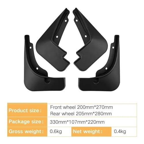 Guardabarros para Kia Niro HEV con cobertura total y protección anti-salpicaduras 6