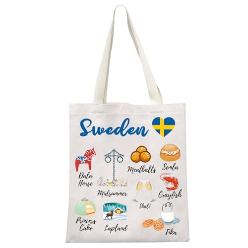MEIKIUP Sweden Culture Travel Tote