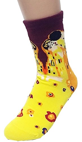 Jjmax Women's Famous Artist Painting Collection Crew Socks #TOP1
