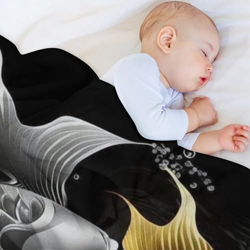 Couverture douce flannel poisson : la solution anti-frissons compacte pour lit et voyage - 5