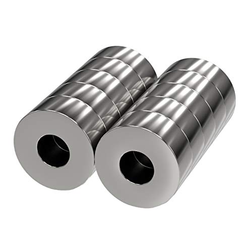 Imanes de neodimio avellanados de 15x6 mm con fuerza de 5 kg para pizarras y talleres MTS Magnete 8