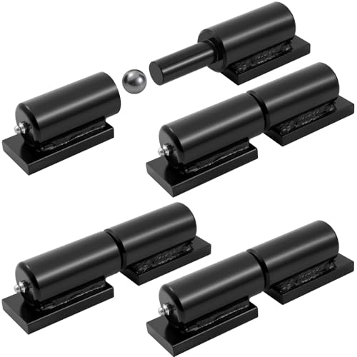 7" Barrel Hinges Heavy Duty,Weldable Barrel Hinges with Grease Zerk,900 Lbs
