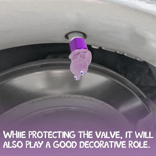 4 Pack Cute Frog Tire Valve caps, Interesting and Practical Tire Decoration, Can be Used for Cars, Motorcycles, Trucks, and Bicycles.(Purple)