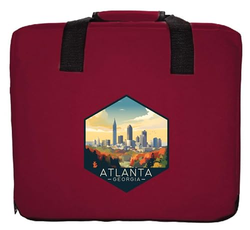 R and R Imports Atlanta Georgia Design A Souvenir Destination Seat Cushion Maroon