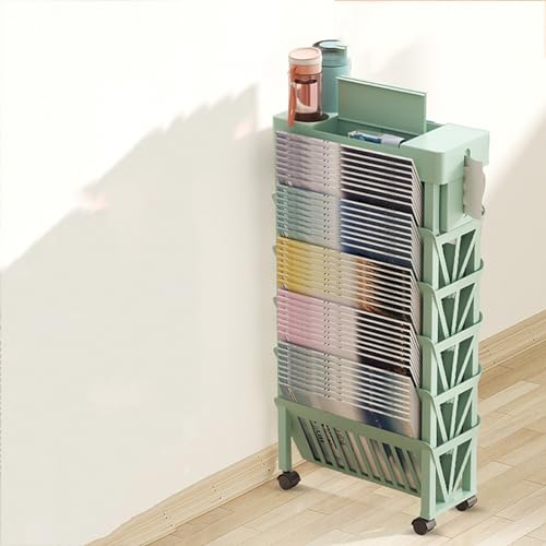 Myxjx MYXJX Bücherwagen Kunststoff Grün