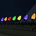 NIOSTA C9 LED Outdoor Christmas Lights,C9 String Lights with Quick Clips,for Xmas House Roof Gutter,Plug in & Connectable,66FT 100 Light,Multicolor-1