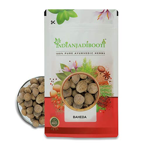 IndianJadiBooti Baheda Bibhitaki Sabut Belliric Myrobalan, 100 Grams Pack