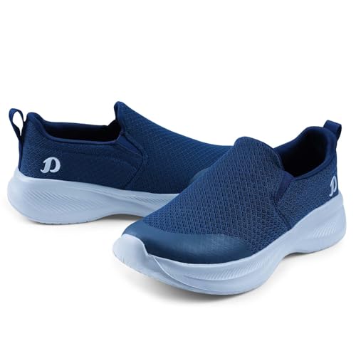 Image of DOCTOR EXTRA SOFT Men's Running & Walking Shoes| Lightweight Comfortable Slip-On Sports Sneakers, Memory Foam Cushion, Breathable Mesh, Anti-Slip Flexible Gym Training Gents Boys D-2011