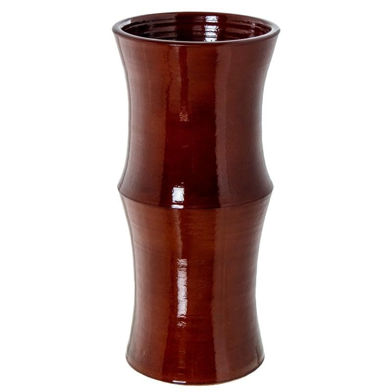 Porte-parapluie bordeaux en céramique DRW 50 cm pour entrée chaleureuse