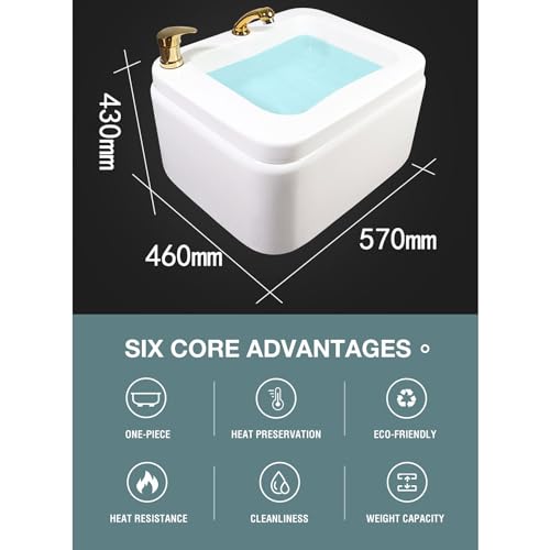 Baño de pies masajeador acrílico 20L con calefacción miniatura 3