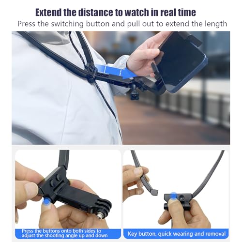Support de téléphone poitrine réglable et résistant aux chocs pour running