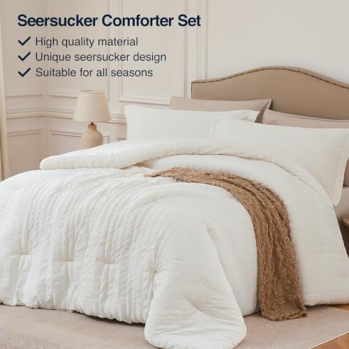 Quataly Twin Comforter Set Seersucker Lightweight Bed Set for All Season by Quataly - Used condition - Image 4