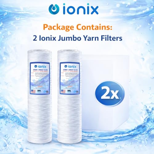 Image of IONIX Jumbo Thread Filters, Jumbo Size Thread Filter for Whole House Water Filters, Over Head Tank Filters (2)