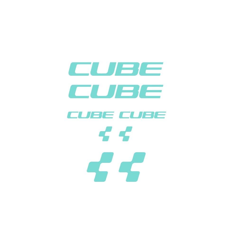 Pegatinas cuadro bici Cube 8 Logos