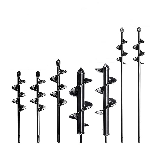 Earth Auger Espiral Broca Jardinera Taladro Jardinería Plantación Agujero Excavadora Reemplazo Herramientas de jardín,5x45cm