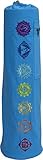 Fit Spirit 7 Chakra Exercise Yoga Mat Bag w/ Cargo Pocket - Blue (MAT IS NOT INCLUDED)