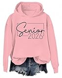 Senior 2026 Hoodie für Damen, Senior 2026, Abschluss-Sweatshirt, Pullover...