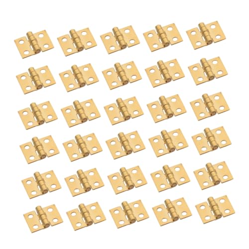 LIFKOME 30個 ミニ銅製蝶番 小型ジュエリーボックス用ヒンジ 防錆加工 レトロスル 木箱装飾向け 小さな箱ヒンジ