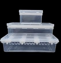 Adjustable rod Bangle Box Chudi Set Organizer Jewellery Storage Display Box for Bangles Bracelet Wrist Watch Hair Bands Scrunchies, Transparent (Set Of 3 Boxes) (4 RODS + 2 RODS + 1ROD)