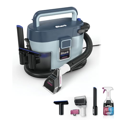 Shark EveryMess 3-in-1 Stain Eliminator Wet & Dry Vac with Ultra-Powerful suction. Multi-surface versatility. Perfect for Homes Pets and Cars 3 accessories and cleaning solution VX110UK