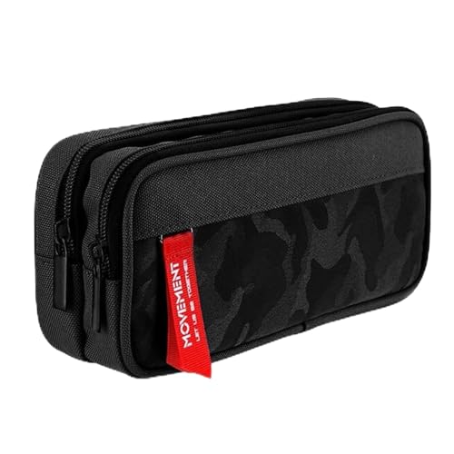 Diyxisk Trousse Scolaire Noire Grande Capacité Trousse...