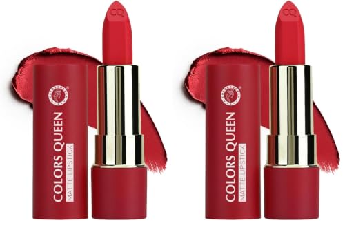 Image of Colors Queen Lippie Creamy Matte Lipstick | Single Swipe Application, Long Lasting | Highly Pigmented, Lightweight Lipstick for Women Infused with Jojoba Oil and Vitamin E (15 - Nude Toast, 5g)