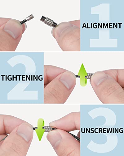 Image of Uniclife 4 Inch Wire Keychain Cable Large Stainless Steel Key Ring Loop Holder for Luggage Tag Keeper for Travel