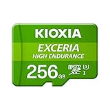 Kioxia 256GB microSD Exceria 高耐久性フラッシュメモリカード U3 V30 C10 A1 読み取り 100MB/秒 書き込み85MB/s LMHE1G256GG2