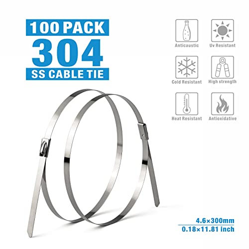 iCrimp WCT322 Stainless Steel Cable Tie Gun, Fastens & Cuts Metal Zip Ties up to 12mm, with 100pcs Stainless Steel Cable Ties - Image 3
