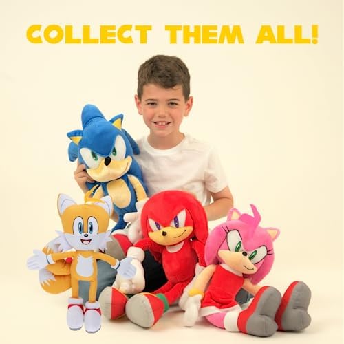 Franco Super Soft Plush Cuddle Pillow Buddy, 1 Count (Pack of 1), Sonic The Hedgehog Knuckles