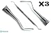 3× Superior Dental Heidemann 2 Spatula 2.5mm Composite Cement Filling Lab Instrumets