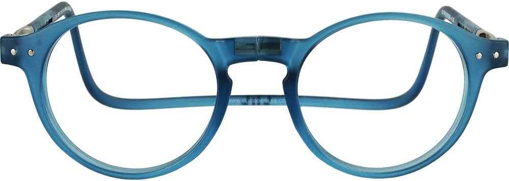 Clic Magnetic Reading Glasses for Men or Women, Computer Readers, Brooklyn (S-M, Jean Blue, 2.00 Magnification) - Image 2