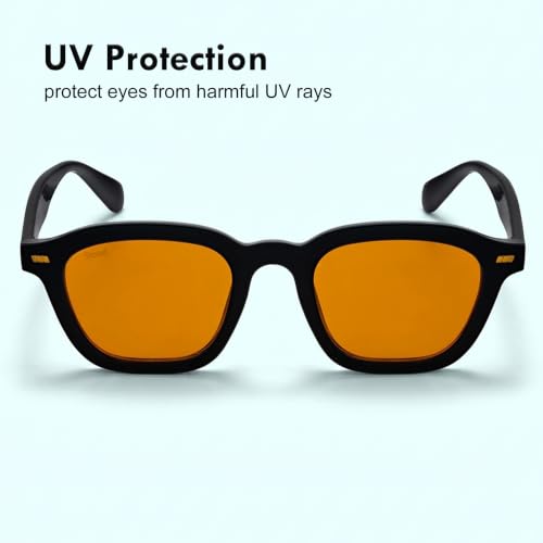 Image of Stood Retro Sunglasses | Full Rim |Soft Square | UV Protected | Medium | Men & Women | SG-STD0016