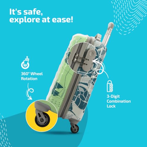 Skybags-Trooper-55-cms-Small-Cabin-ABS-Hardsided-4-Wheels-Spinner-Printed-LuggageSuitcaseTrolley-Back-Pale-Green