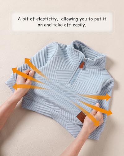 ZOEREA Toddler Baby Boy Clothes Outfits Long Sleeve Solid Sweatshirt and Pants 2 Piece Fall Winter Sweatsuit Set 1-5T3